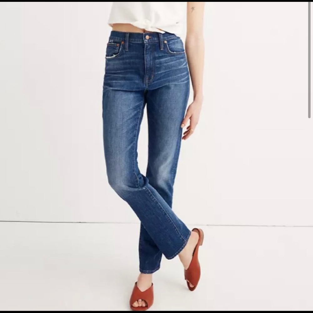 Madewell High Rise Slim Boyjean 30 TALL